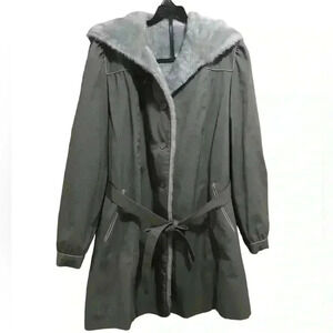 Vintage Bonders faux fur lined coat size M​